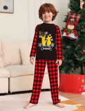 Christmas Golden Elk Family Matching Pajamas - CCMOM