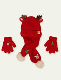 Christmas Hat Scarf Gloves Set