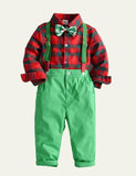 Christmas Overalls Party Suit