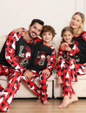 Christmas Plaid Letter Family Matching Pajamas