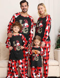 Christmas Plaid Letter Family Matching Pajamas - CCMOM