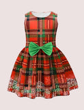 Christmas Plaid Party Dress