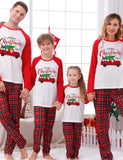 Christmas Plaid Stitching Family Matching Pajamas