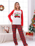 Christmas Plaid Stitching Family Matching Pajamas - CCMOM