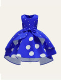 Christmas Polka Dot Printed Party Dress - CCMOM