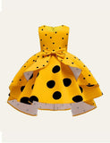 Christmas Polka Dot Printed Party Dress - CCMOM