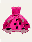 Christmas Polka Dot Printed Party Dress - CCMOM