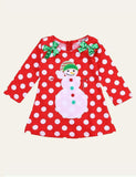 Christmas Polka Dot Snowman Dress