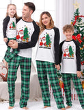 Christmas Printed Plaid Family Matching Pajamas