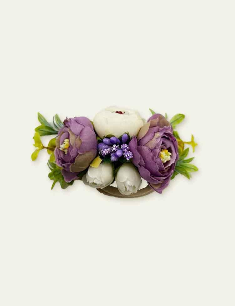 Colorful Emulational Flower and Grass Nylon Headband - CCMOM
