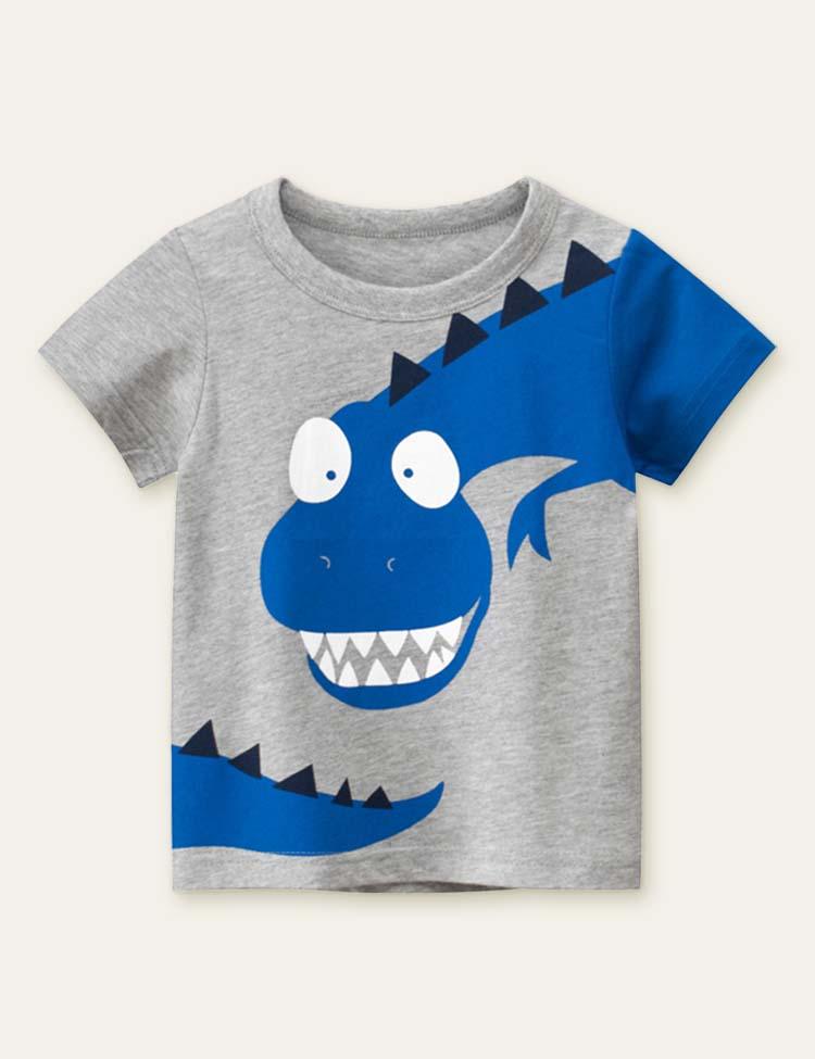 Cute Dinosaur Printed T-shirt - CCMOM