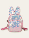 Cute Rabbit Sequined Flower Schoolbag Backpack