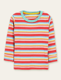 Cute Stripes 100% Cotton Long-Sleeved T-shirt - CCMOM