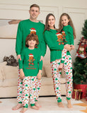 Christmas Cartoon Gingerbread Man Cute Printed Family Matchting Pajamas