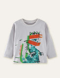 Dinobot Printed Long-Sleeved T-shirt - CCMOM