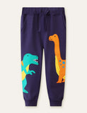 Dinosaur Appliqué Sweatpants - CCMOM