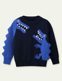 Dinosaur Brocade Sweater - CCMOM