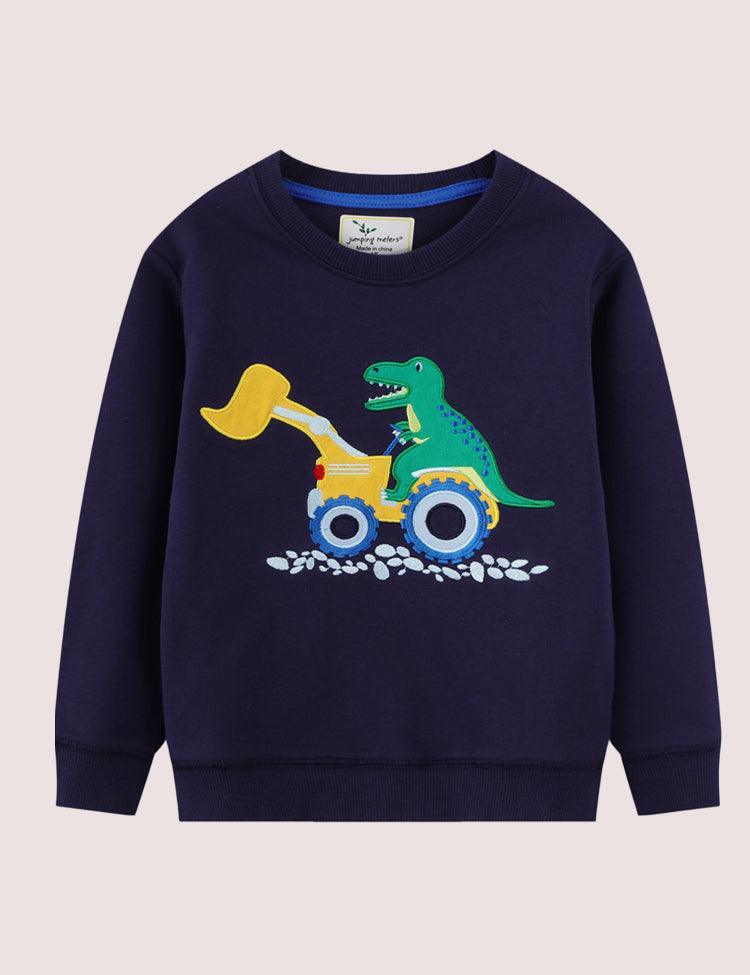 Dinosaur Bulldozer Fun Sweatshirt - CCMOM