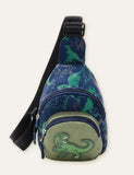 Dinosaur Cartoon Printed Crossbody Bag - CCMOM