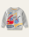 Dinosaur Crane Long Sleeves Sweater