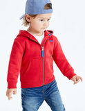 Dinosaur Embroidered Hooded Fleece Padded Jacket - CCMOM