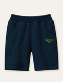 Dinosaur Embroidered Shorts - CCMOM