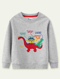 Dinosaur Embroidered Sweater - CCMOM