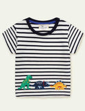 Dinosaur Embroidered T-shirt - CCMOM