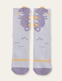 Dinosaur Flamingo Printed Knee Socks - CCMOM