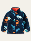 Dinosaur Printed Fleece Jacket - CCMOM