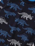 Dinosaur Printed Long-Sleeved T-shirt - CCMOM