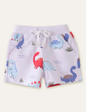 Dinosaur Printed Shorts