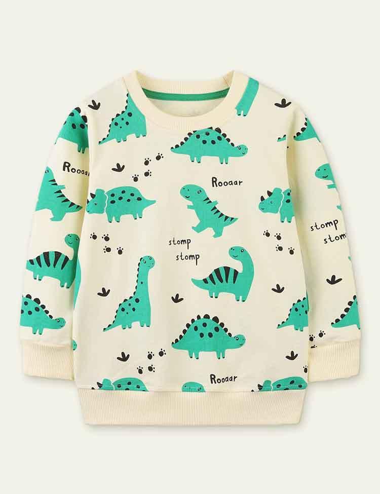 Dinosaur Printed Sweatshirt - CCMOM