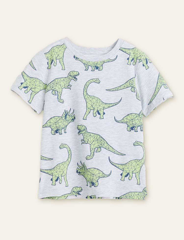Dinosaur Printed T-shirt - CCMOM