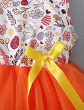 Easter Floral Bunny Mesh Dress - CCMOM