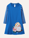 Embroidered Patch Dress - CCMOM