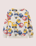 Engineering Vehicle Printed Sweatshirt - CCMOM