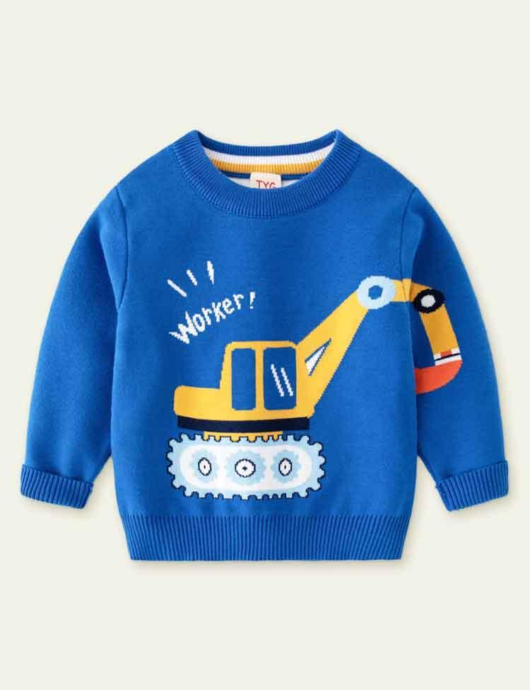 Excavator Knitted Sweater - CCMOM