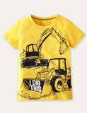 Excavator Printed T-shirt