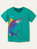 Fish Printed T-shirt - CCMOM