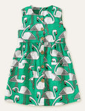 Flamingo Full Printed Dress - CCMOM