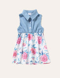 Floral Family Matching Denim Dress - CCMOM