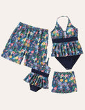 Floral Family Matching Swim Suit