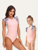 Floral Printed Family Matching Swimsuit - CCMOM