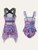 Floral Printed Family Matching Swimsuit - CCMOM
