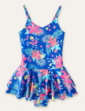 Floral Printed One-Piece Swimsuit - CCMOM