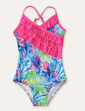 Floral Printed One-Piece Swimsuit - CCMOM