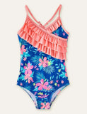 Floral Printed One-Piece Swimsuit - CCMOM