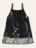 Flower Embroidery Mesh Family Matching Dress - CCMOM