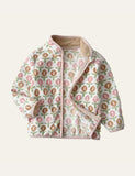 Flower Polar Fleece Jacket